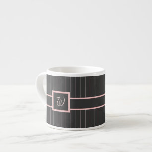 Black with Pink Pinstripes Specialty Mug