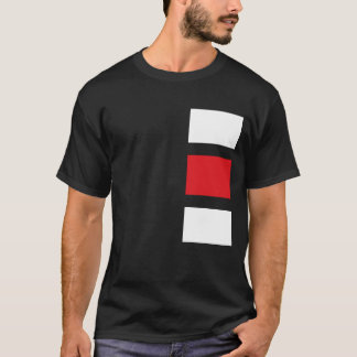 Black with Red and White Squares T-Shirt