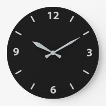 Black with Silver Grey Minimalist Contemporary