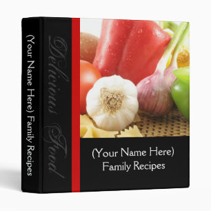 Black with Veggies/Pasta Recipe Binder