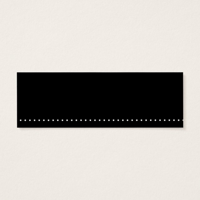 Black with White Dot Skinny Card (Back)