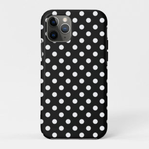 Black with white dots iPhone 11 pro case