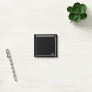 Black with white frame post-it notes