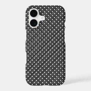 black with white polka dot quilt design