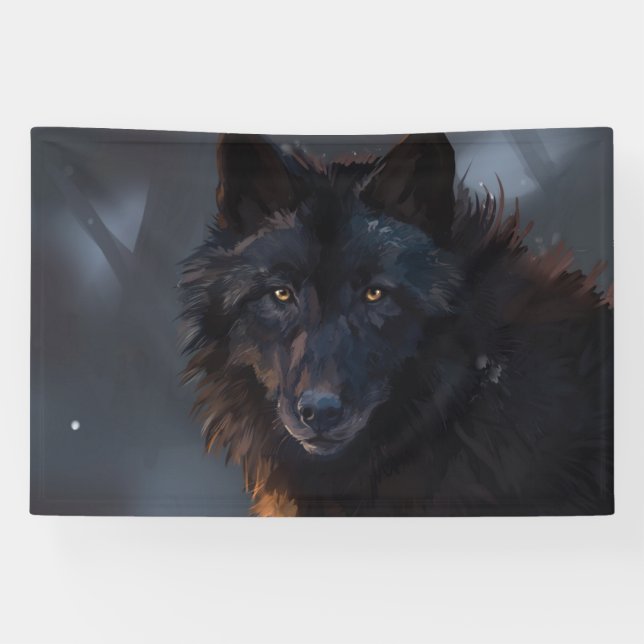 Black wolf banner (Horizontal)