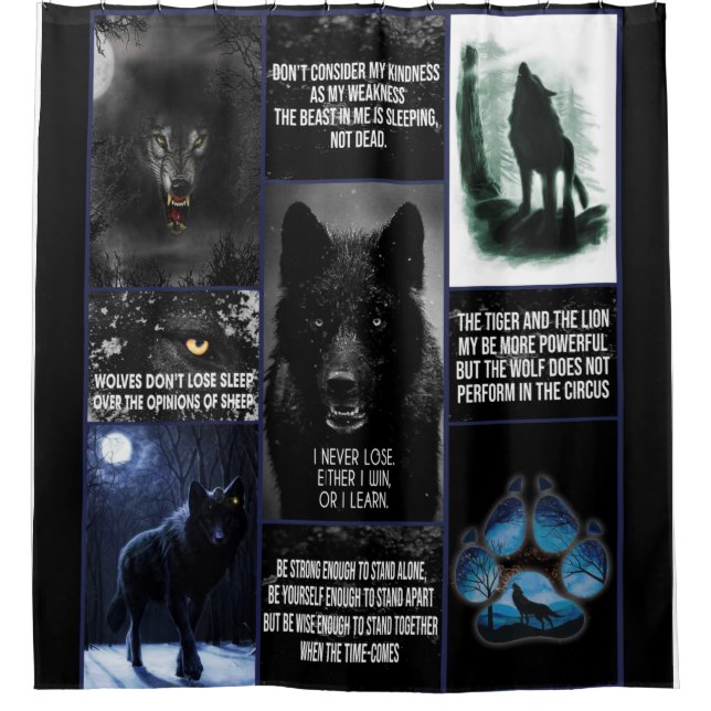 Black Wolf Blanket, Animal Love Gift Blanket (Front)