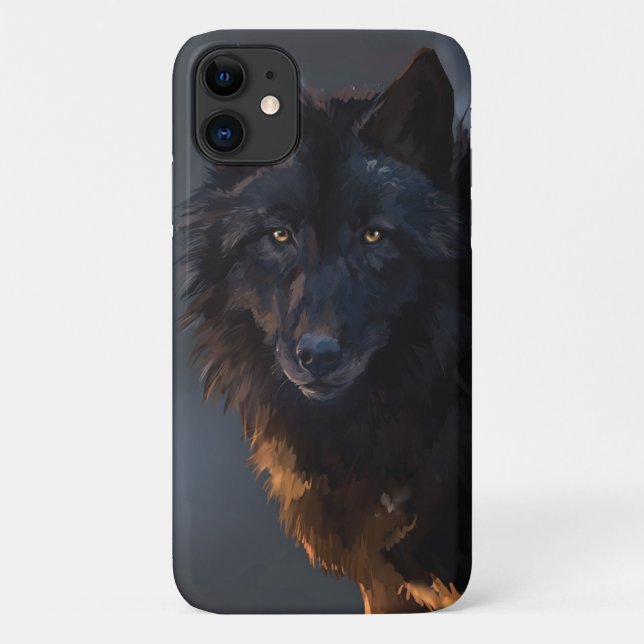black wolf Case-Mate iPhone case (Back)