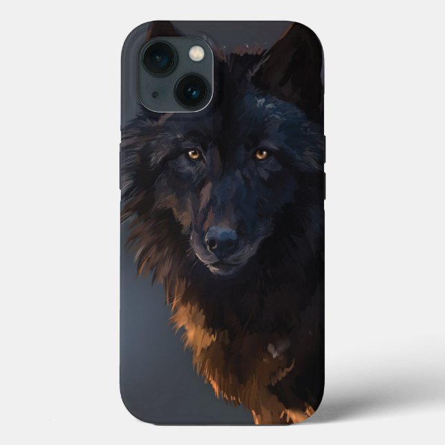 Black wolf Case-Mate iPhone case (Back)