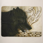 Black Wolf Celtic Dragon Knotwork Fantasy