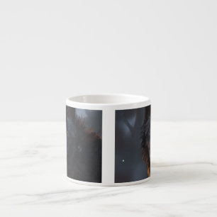 Black wolf espresso cup