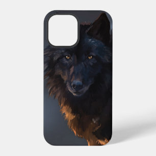 black wolf iPhone 12 pro case