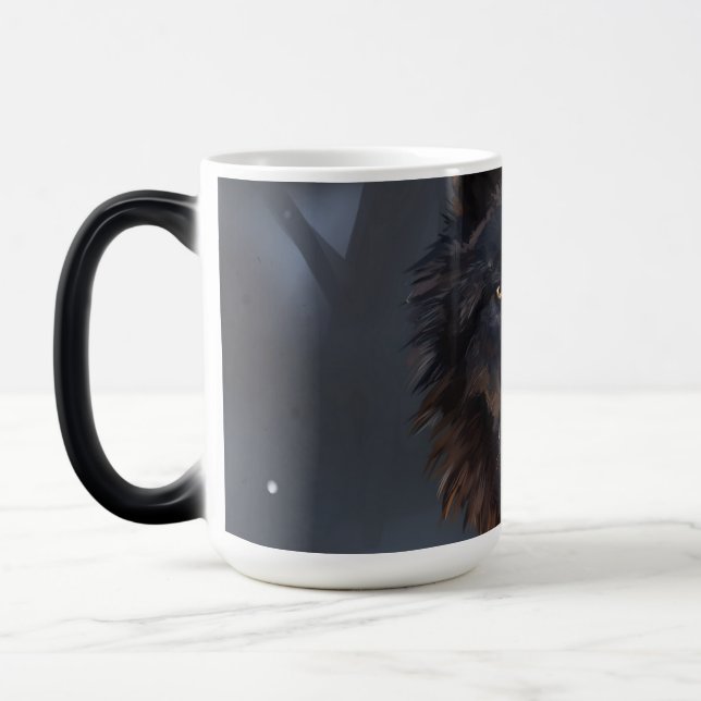 black wolf magic mug (Left)