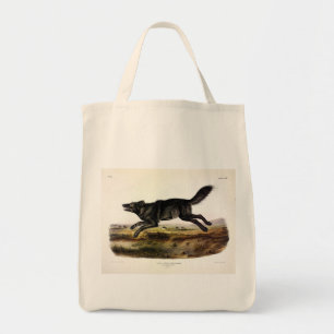 Black Wolf, or Black American Wolf (Canis Lupus) Tote Bag