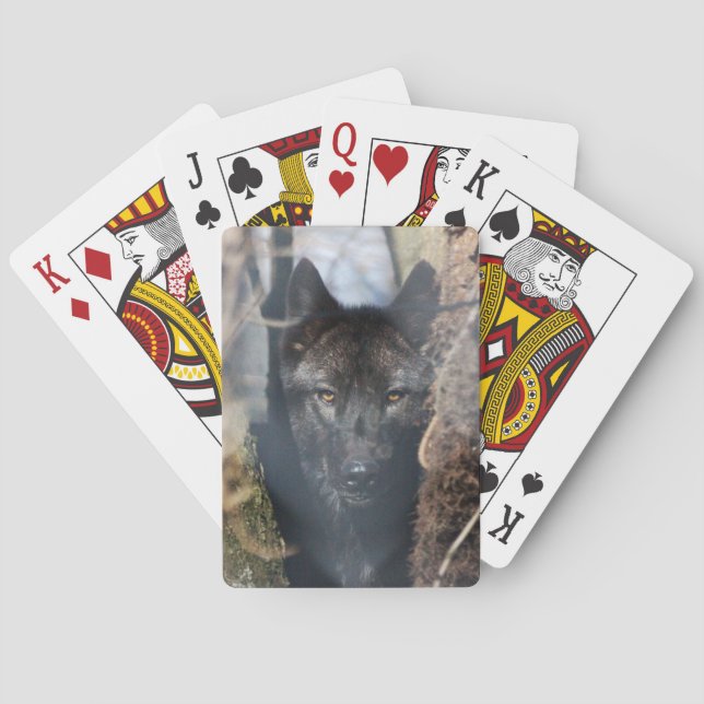 Black Wolf Playing Cards (Back)