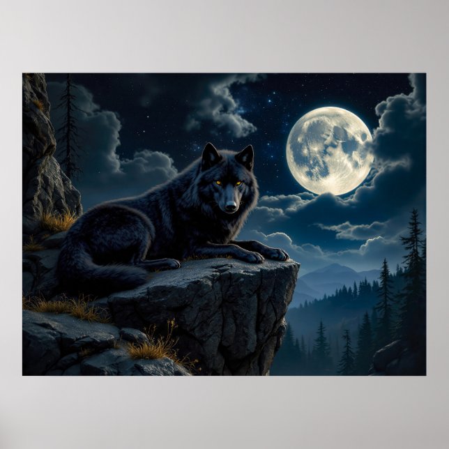 Black Wolf Poster (Front)