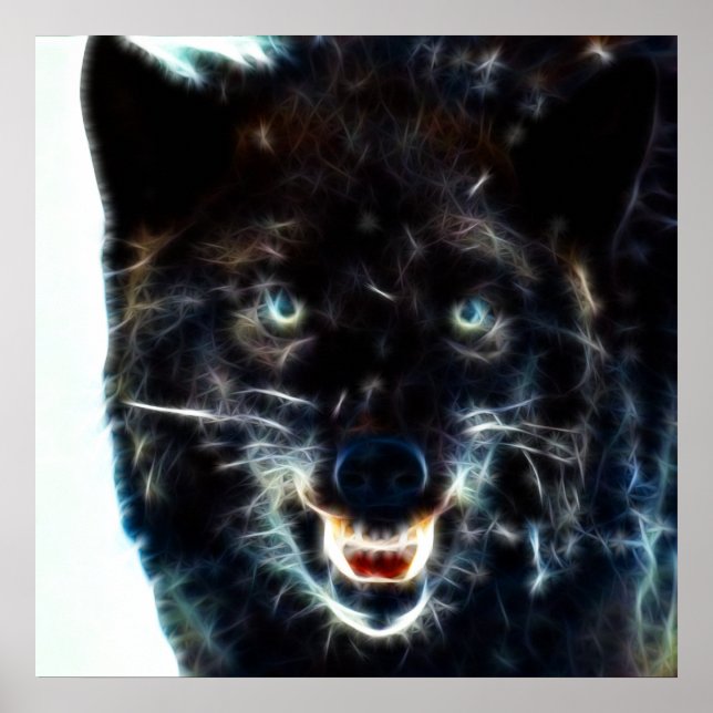 Black Wolf Poster (Front)