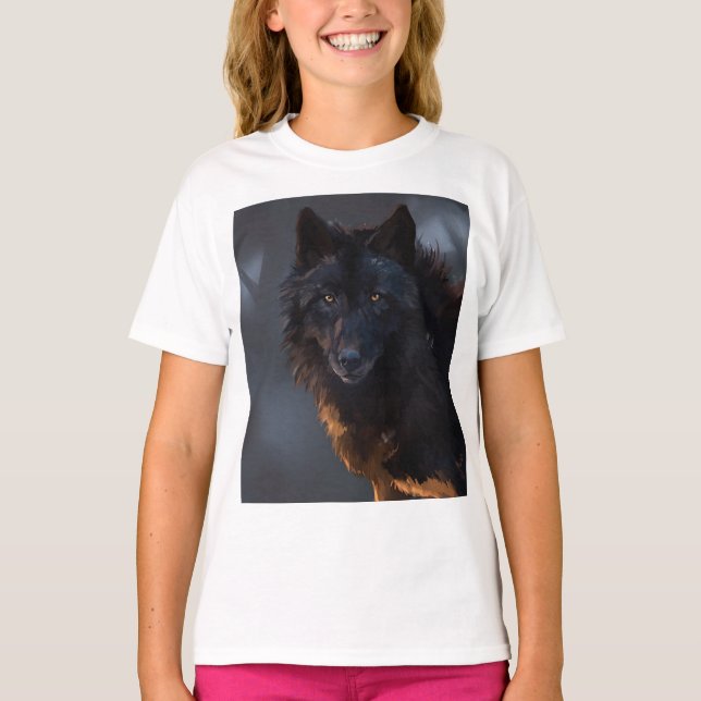 Black Wolf T-Shirt (Front)