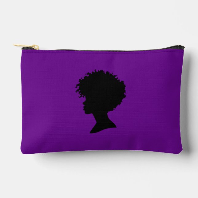 Black Woman Accessory Pouch (Front)