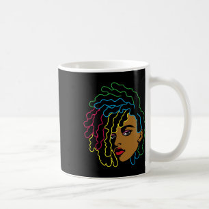 Black Woman African Afro Hair Cool Black History M Coffee Mug