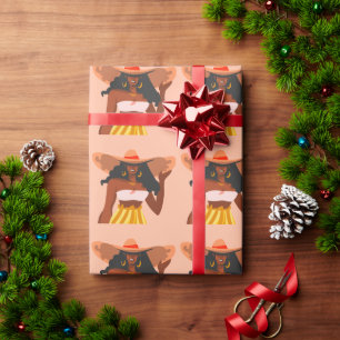 Black Woman, Big Hat, Vacation Vibes Wrapping Paper