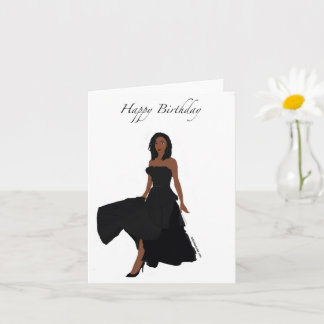 Black Woman Birthday Card