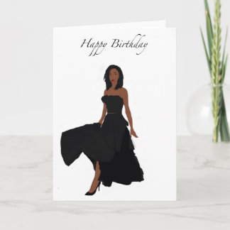 Black Woman Birthday Card