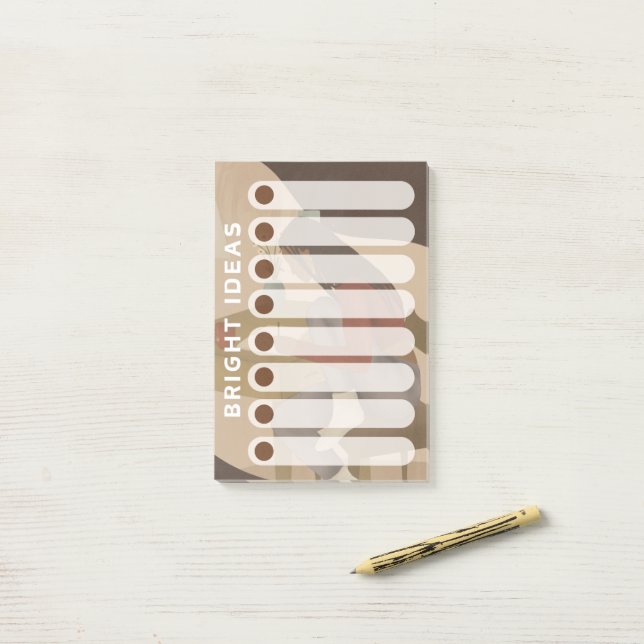 Black Woman Daily Weekly Bright Ideas List Post-it Notes (On Desk)