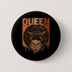 Black Woman Educated Strong Black History Month Gi 2 Inch Round Button