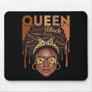 Black Woman Educated Strong Melanin Queen African Mouse Pad