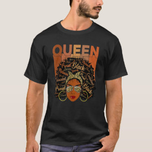 Black Woman Educated Strong Melanin Queen African T-Shirt