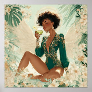 Black Woman Empowerment Art Poster