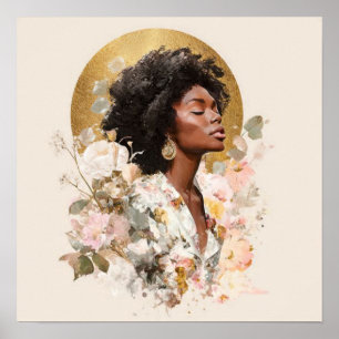 Black Woman Empowerment Art Poster