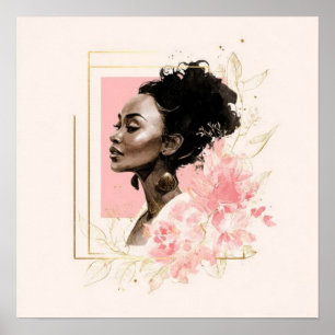 Black Woman Empowerment Art Poster