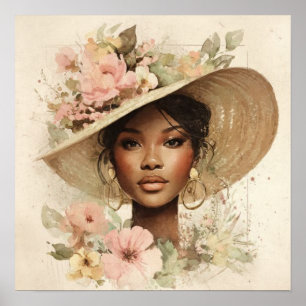 Black Woman Empowerment Art Poster