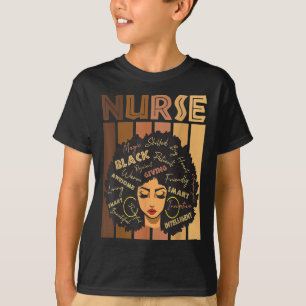 Black Woman Magic Afro Melanin Queen Black History T-Shirt