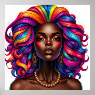 Black woman melanin sistas brown skin girls sista  poster