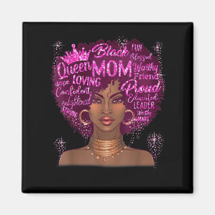 Black woman mom african american happy mother's da magnet