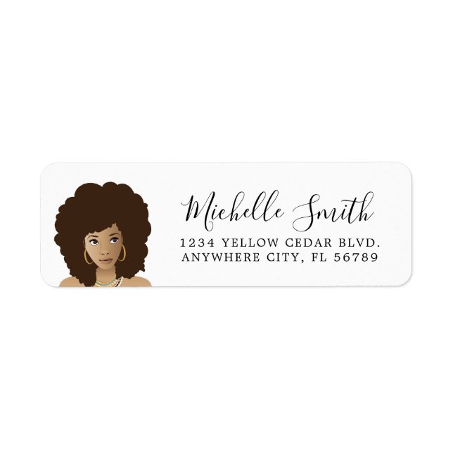 Black Woman, Natural Hair Beauty (Front)