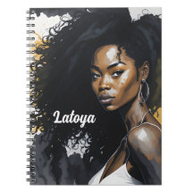 Black woman Personalized Notebook