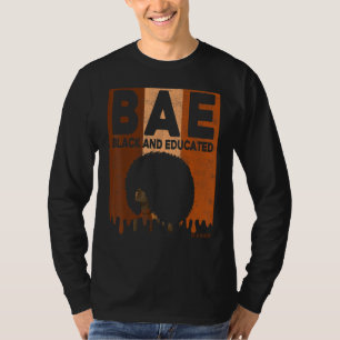 Black Woman Teacher Afro Retro Matching Black Hist T-Shirt