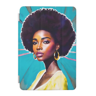 Black Woman With Afro Hair Melanin Queen iPad Mini Cover