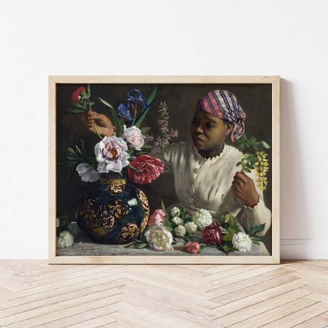 Black Woman with Peonies | Frédéric Bazille Poster (Creator Uploaded)