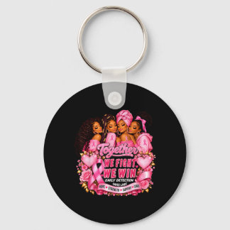 Black Women African Aamerican Breast Cancer Squad Keychain