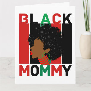 Black women African American melanin sista queen Card