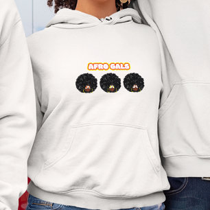 Black Women, Afro Gals, White Hoodie