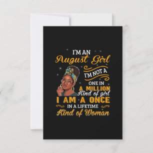 Black Women August Birthday Gifts Im A Leo Queen Invitation