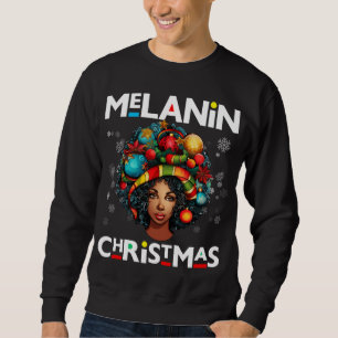 Black women Christmas melanin sista Xmas Sistas Sweatshirt