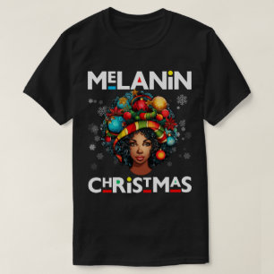 Black women Christmas melanin sista Xmas Sistas T-Shirt