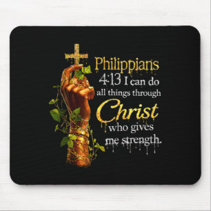 Black Women God Christian Faith African Melanin Qu Mouse Pad