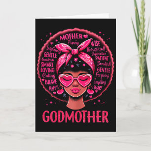 Black women godmother mom african american happy card